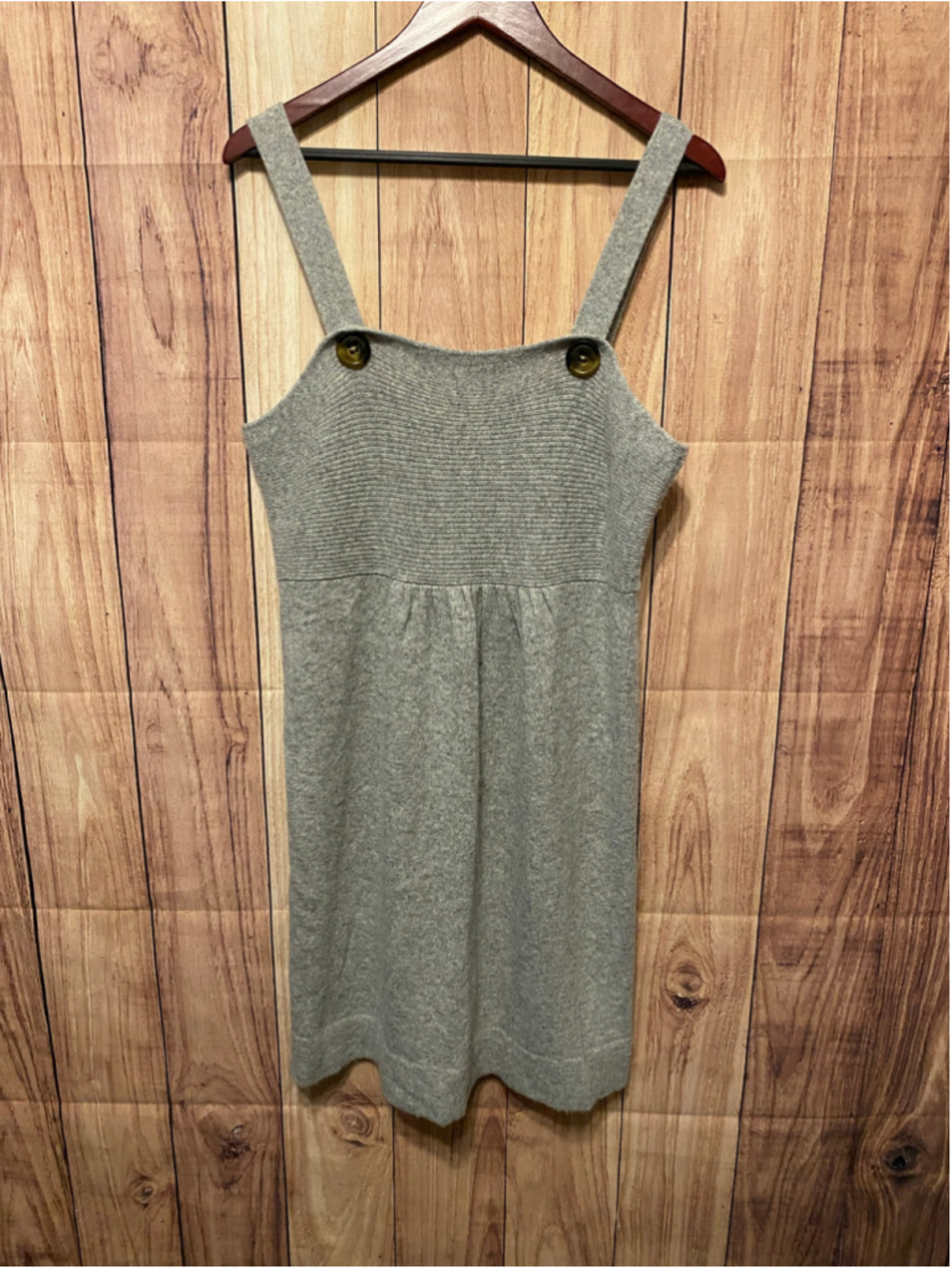 Old Navy XL Grey vintage Jumper Dress 20% wool 5% alpaca